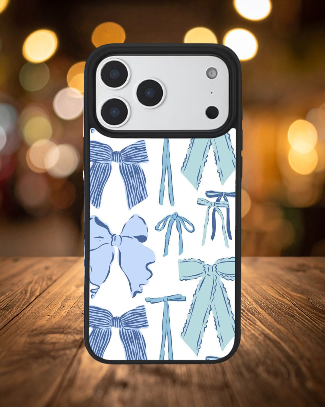 Blue Bows Phone Case