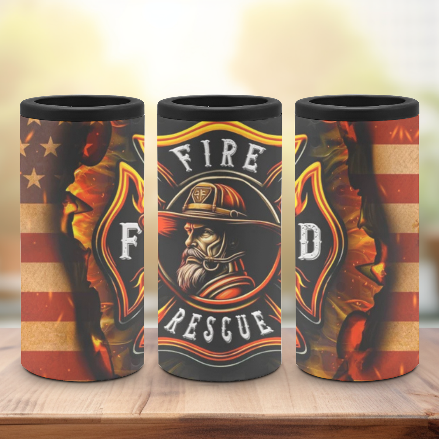 Firefighter with Emblem