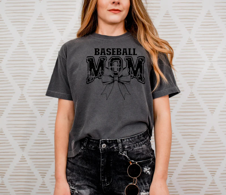 Baseball Mom Bow