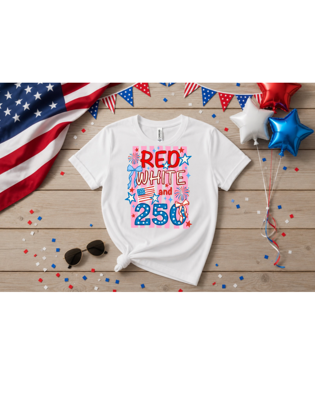 Red, White & 250