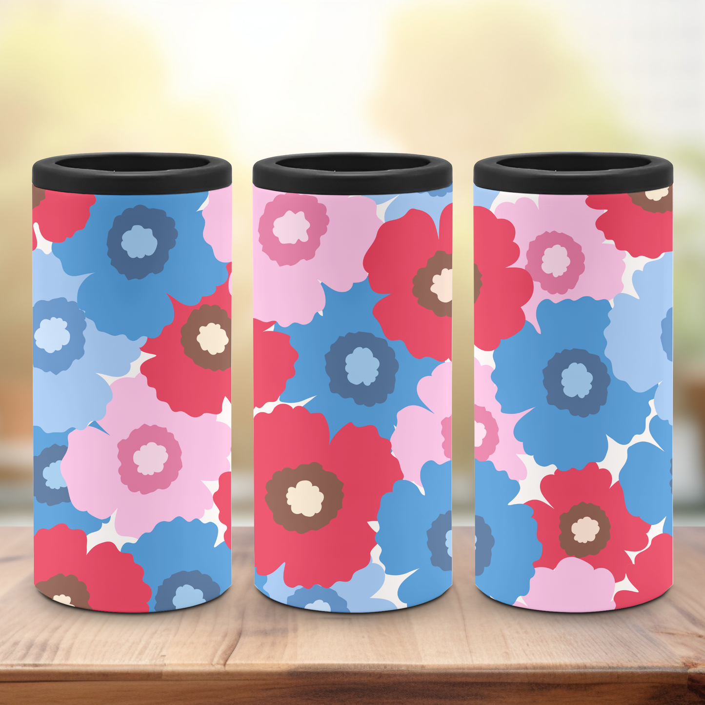 Red, White & Blue Floral