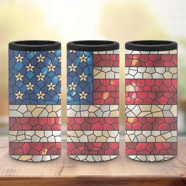 Stained Glass American Flag