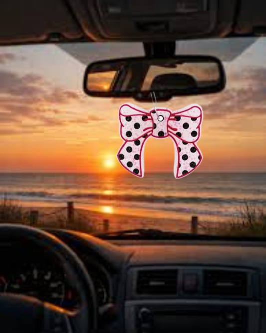 Polka Dot Bow Freshie