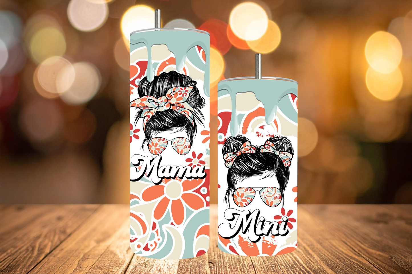 MAMA & MINI Retro Tumbler Set