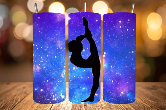 Blue Gymnastics Tumbler