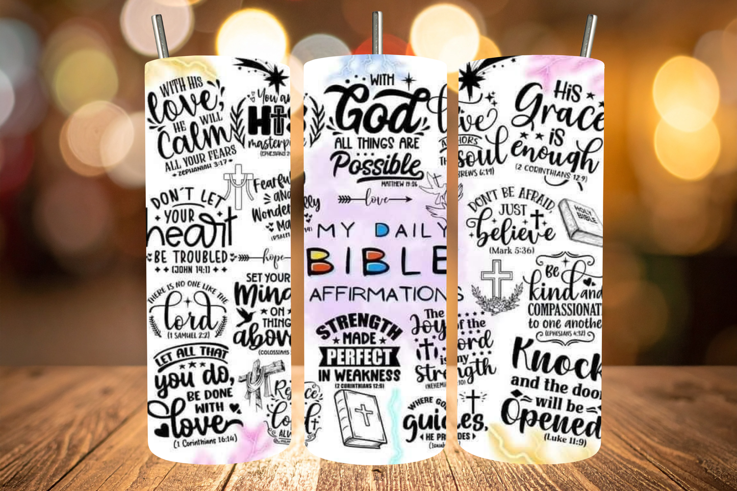 My Daily Bible Affirmations Tumbler