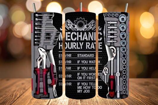 Mechanic Hourly Rate Tumbler