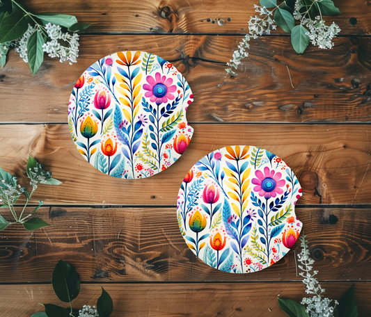 Bright Flowers and Tulips