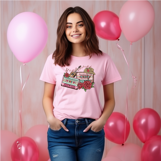 Valentine's Day Cassette T-Shirt