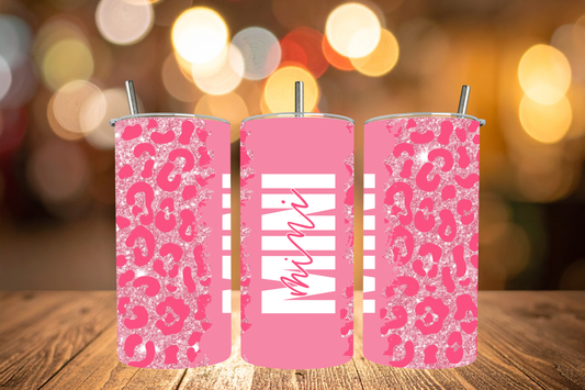 MINI Pink Leopard Tumbler