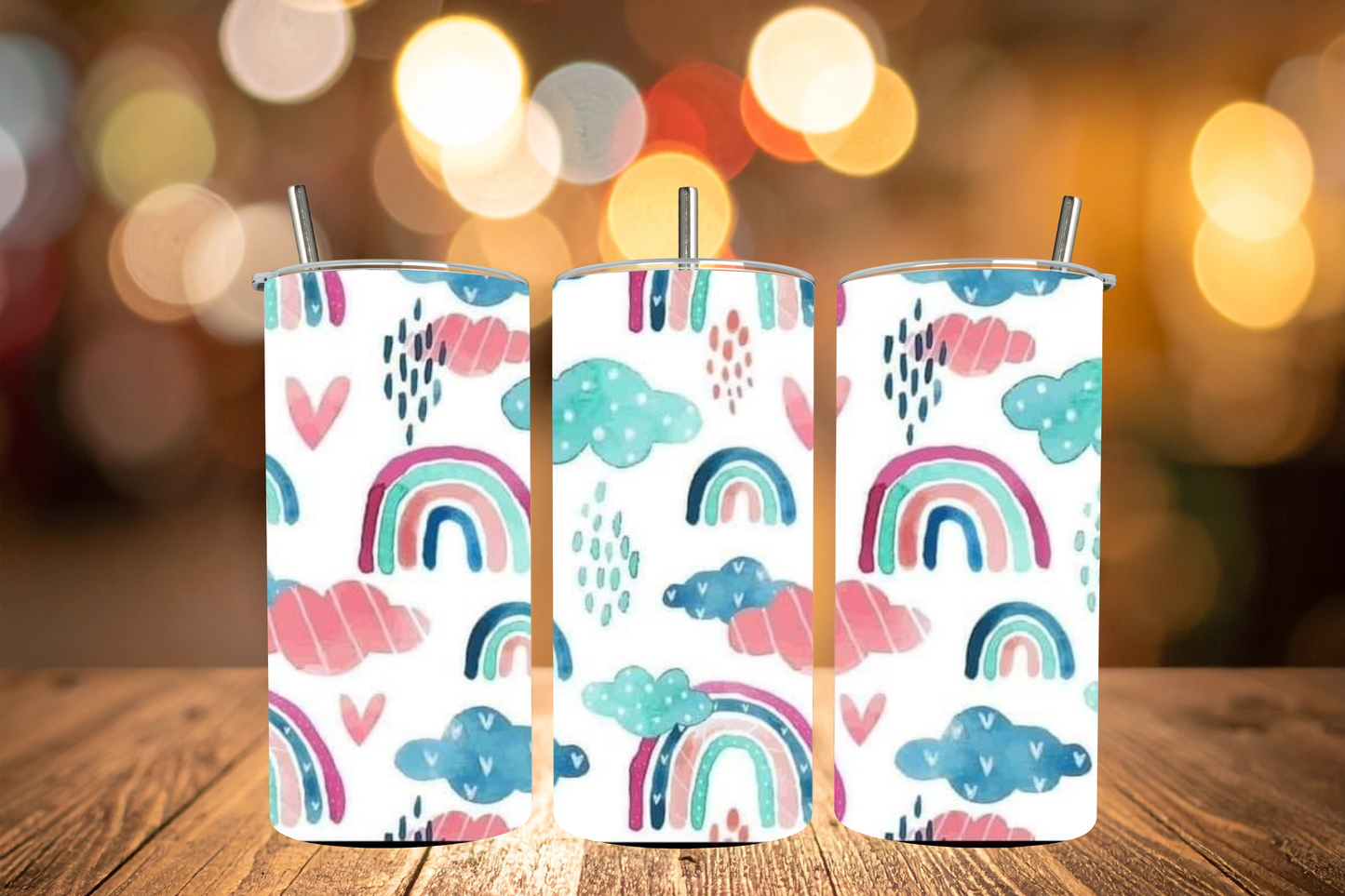 Clouds & Rainbows Tumbler