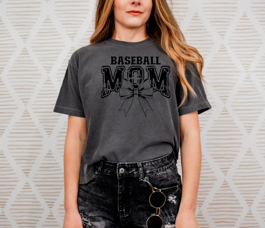 Baseball Mom Bow