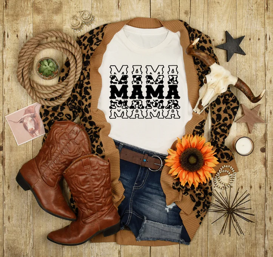 MAMA Cowhide Stacked