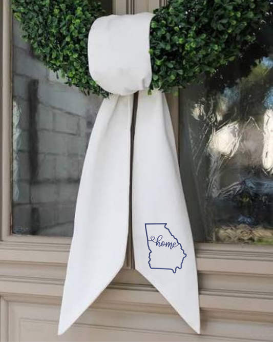 Home State Georgia Wreath Sash