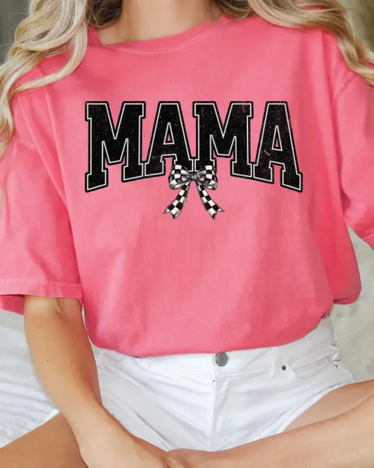 MAMA Checkered Small Bow